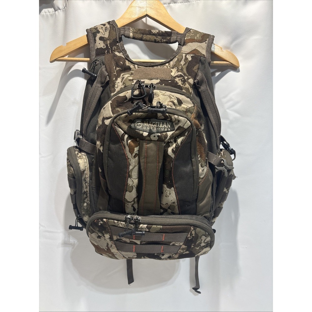 Magellan Outdoors Camouflage Backpack H20 Compatible Insulated Rain Fly Pocket